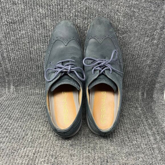 Cole Haan Grand OS Suede Wingtip Oxfords Blue Mens Size 13 M C26473 - Picture 7 of 8